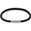 Calvin Klein Bracciale in Pelle Intrecciata da Uomo Collezione WRAPPED & BRAIDED Colore Nero - 35000101