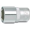 Hazet 850A-9/16 Inserto per Chiave a Bussola Esagonale, Argento, Attacco Quadro, Cavo, 6.3 mm 1/4 di Pollice