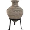 AlexandreHouse JARRON MAGNESIA METAL 30X30X47 BEIGE
