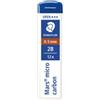 STAEDTLER Astuccio 12 Mine Mars Micro - mina 0,5mm - gradazione 2B - Staedtler - conf. 12 astucci (unità vendita 1 pz.)