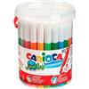 CARIOCA Pennarelli Jumbo - punta 6,0mm - colori assortiti - lavabili - Carioca - barattolo 50 pezzi (unità vendita 1 pz.)