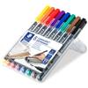 STAEDTLER Pennarello Astucci Lumocolor Permanent 317 - punta 1,0mm - 8 colori - Staedtler (unità vendita 1 pz.)