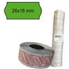 PRINTEX Rotolo da 1000 etichette a onda per Printex Smart 16-2616 e Z Maxi 6-2616 - 26x16 mm - adesivo permanente - verde - Printex - pack 10 rotoli (unità vendita 1 pz.)