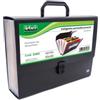 LEBEZ Portadocumenti a soffietto - 25 tasche - A4 - PP - nero - Lebez (unità vendita 1 pz.)