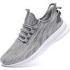 Oltyutc Scarpe Uomo Sneakers Scarpe Sportive da Tennis Leggere per Jogging, Corsa, attività all'aperto e Fitness in Palestra Bianco Taglia 40