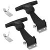 EXLECO 2X Supporti Elastici per Cofano in Gomma Chiusura a Scatto Flessibile Chiusura in Acciaio a T Fibbia Elastica di Assorbimento Ganci per Chiusura Cofano Accessori per Scatola Motore Cassetta
