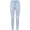 Urban Classics Pantaloni da Donna a Vita Alta, Skinny Denim, Azzurro, W26