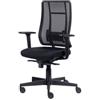 Seditaly Poltrona semi-direzionale Liberty Syncro Seditaly tessuto ignifugo nero LTG0S1TE