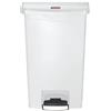 Rubbermaid Contenitore in resina Rubbermaid Slim Jim® Step-On bianco 50 L 1883557