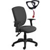 Seditaly Seduta operativa Mirage Back-system in tessuto ignifugo Seditaly con braccioli r