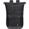Travistar Rolltop, zaino per computer portatile, grande zaino da viaggio, bagaglio a mano, 15,6 pollici, zaino per la scuola, zaino da lavoro, Nero , Rucksack