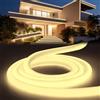 YOODI Striscia LED Bianco Neutro 10 Metri, Flessibile Led Strip Light 220V Tubo Tondo Tagliabile Luci Led Camera da Letto Strisce Led per Casa, Stanza, Giardino, Festa, Include Alimentatore