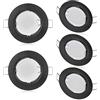 Lex Collective Set di faretti LED GU10 da incasso da 3 W, colore nero, rotondo, dimmerabile, 230 V, 55 mm, foro (set da 5 pezzi, bianco caldo)