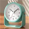 AYRELY® Sveglia analogica retrò, funzionamento a batteria, orologio da tavolo in metallo scorrevole con luce per decorare soggiorno, camera da letto, comodino, mensola