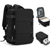 HPLQQ Zaino Ryanair 40x20x25 Zaino da Viaggio Aereo Bagaglio a Mano 20L Borsa da Cabina per Uomo e Donna Lavoro e Scuola Trekking Casual Daypack Impermeabile per laptop 14",B1-nero