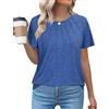 Gyabnw Maglietta Donna Manica Corta Cotone T Shirt Donna Elegante Blusa Girocollo Magliette Donna Maniche Corte Eleganti Moda Camicia Top Casual
