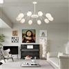 Trutipon Led lampadario a soffitto luce 6/8/10/12Light Antique Crystal Light Fixtures soffitto Hanging Pendant Lighting lampada oro bianco Vetro ferro tre luce colorata per cucina isola ingresso camera da lett