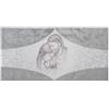 oggettando Quadro capezzale su tela Sacra Famiglia tende argento cm. 60X120