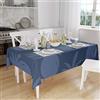 Bonamaison, Antimuffa, Antimacchia, Asciugatura rapida, Impermeabile, Lavabile in lavatrice, 100% Poliestere, Tovaglia Moderno, Blu, 140 x 160 Cm - Progettato e Prodotto in