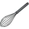 Zyliss Frusta a cucina grande in silicone, manico in paglia di grano sostenibile, frusta a palloncino con testa in silicone resistente al calore, adatta per pentole antiaderenti, grigio