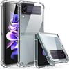 WEYNRBOX - Custodia per Samsung Galaxy Z Flip 3 5G Cover (Slim-Fit), in Silicone Trasparente Antiurto per Samsung Galaxy Z Flip 3, Trasparente