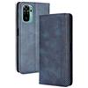 LEYAN Cover per Xiaomi Poco M5s / Redmi Note 10 4G / Note 10s, Custodia Folio in Pelle Flip Wallet Libro Case con Portafoglio, Premium PU/TPU Magnetica Cover con Supporto di Stand/Carte Slot (Blu)