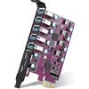 YEELIYA Scheda di Espansione USB 3.0 da 7 Porte (5x Type-A, 2x Type-C) 5 Gbps USB PCI Express per Windows e Mac