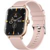 zaisia Smartwatch Uomo Donna, 1,85'' Orologio Fitness con Sonno Cardiofrequenzimetro, Smart Watch con Funzione di Notifica dei Messaggi e Chiamata, IP68 Impermeabile Tracker Fitness per Android iOS