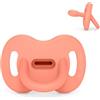 Suavinex, Ciuccio Tutto in Silicone, per Bambini 6/18 Mesi e Neonati, Ciuccio con Tettarella Fisiologica Sx Pro, Super Morbido e Flessibile, Ideale per Dormire, Color Essence, Pesca
