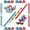 EACHHAHA gadget compleanno bambini-25 pezzi Mini serpente magico 24 Blocchi-regalini fine festa compleanno-giocattolo rompicapo-Regalo per bambini piccoli, Magic Snakes per ragazzi e ragazze