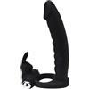 Loving Joy Strap-on a doppia penetrazione con coniglio vibrante Double Fun