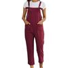 YK8fass Bretelle in cotone e lino ht-6078, Scarlatto, 52