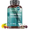 WeightWorld Water Away, 180 Capsule Vegane (Scorta per 3 Mesi), Diuretico con Potassio, Mirtillo Rosso, Vitamina B6, Bacche di Ginepro, Tè Verde, Radice Dente di Leone, Senza Magnesio Stearato, Ritenzione Idrica