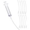 CAIKAILIOR Siringa con tubo, set di mangiatoia per uccelli giovani, siringa da 10 ml con 10 pezzi di tubo, accessori per piccioni, siringhe per fornitura di uccelli baby pappagalli, strumento per alimentazione