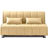 EVERGREENWEB MATERASSI & BEDS EVERGREENWEB Divano Letto 3 Posti con Materasso Matrimoniale 140x190 Ortopedico, Prontoletto RICHIUDIBILE con Rivestimento SFODERABILE e Lavabile, Coppia Cuscini SUPERSOFT Abbinati color Beige EVENING