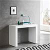 ARREDinITALY PARTY - CONSOLLE ALLUNGABILE 90 X 45 CM. DIVENTA UN SOLIDO TAVOLO DA 3 MT. (12 POSTI)-NON RICHIEDE ASSEMBLAGGIO-MADE IN ITALY (Bianco opaco)