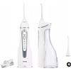 Huslog Idropulsore Dentale Portatile Senza Fili, 4 Modalità e 2 Ugelli, 150 ml, IPX7 Impermeabile, 10-90 PSI, Irrigatore Orale Ricaricabile per Apparecchi e Ponti, Bianco