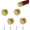 UFURMATE Copriterminale per corrimano, 4PCS 201 in acciaio inossidabile Copriterminali rotondi per corrimano per gradini di scale Copriterminali per corrimano Accessori per corrimano per corrimano con