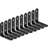 ZiYuya 10pcs Staffa angolare a L, Staffe Angolari con giunto ad angolo retto, Squadrette Angolari Per Legno Di 90°staffa di supporto Fissaggio angolare per Mobili, Scaffali, Sedie In Legno 50mm x 50mm