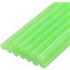 QUARKZMAN Mini Stick Colla a Caldo per Pistola Colla a Caldo 11mm x 200mm Verde Chiaro Glitterato 12pz
