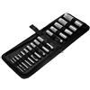 TOPWAY Set di Perforatori per Fori 15 Pezzi 3-25mm Rotondo Punzone Cavo in Acciaio Set, Pelle Buco Taglirina Acciaio Puncher Perforatrice per Tela Cinturini in Tessuto Occhielli