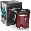 Coffee Gator Barattolo Porta Caffè, Mantiene il Caffè Aromatico Più a Lungo, Cucchiaino in Acciaio Inox Incluso, di Prima Qualità