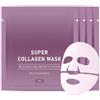 Erinde Collagen Mask Real Deep - 4 pezzi, Overnight Korean Skincare Collagene Mask, maschera per il viso idratante profondo, maschera per il viso ialuronico