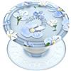 PopSockets: PopGrip Plant - Supporto e Impugnatura Estensibile Realizzati con Materiali a Base Vegetale con un Top Intercambiabile per Smartphone e Tablet - Translucent Blue Fields
