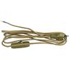 Gefom Cavo con interruttore, 2 m, 2 x 0,75 mm², oro antico