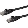 StarTech.com Cavo Ethernet CAT6 50 cm, Cavo di rete Lan RJ45 10 Gigabit 650 MHz 100W PoE, Cavo dati/patch UTP 10GbE, Testato individualmente, Certificato UL/TIA, Grigio (N6PATC50CMBK)