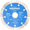 WOLFPACK LINEA PROFESIONAL Disco diamantato Ø 115 mm. Pietra, mattoni, refrattari, blocchi di cemento. Segmento diamantato 10 mm.