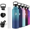 Grsta Borraccia, Borraccia Termica 750 ml, Senza BPA, Borraccia con Cannuccia, Senza Perdite, Borraccia Acciaio Inox, Acciaio Inossidabile 18/8, Borraccia Metallo per Fitness, Campeggio, Uffici, Yoga