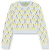 United Colors of Benetton Maglia G/C M/L 1094Q103S Maglione, Celeste a Fantasia 902, M Bambina