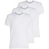 Calvin Klein Uomo T-Shirt Maniche Corte Confezione da 3 Crew Neck Basic, Bianco (White, White, White), XS